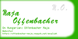 maja offenbacher business card